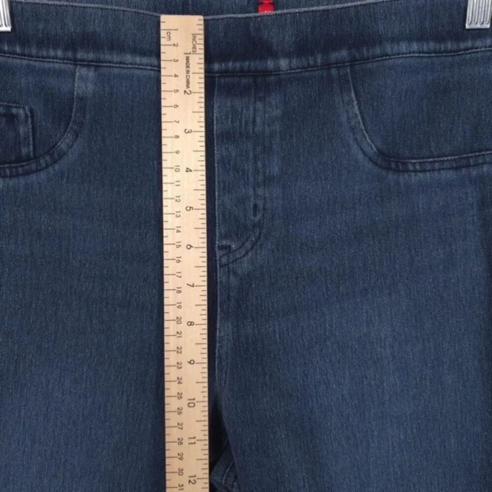 SPANX Jean-ish Ankle Leggings Women's LARGE Stretch Pull-On Pants 20018R‎